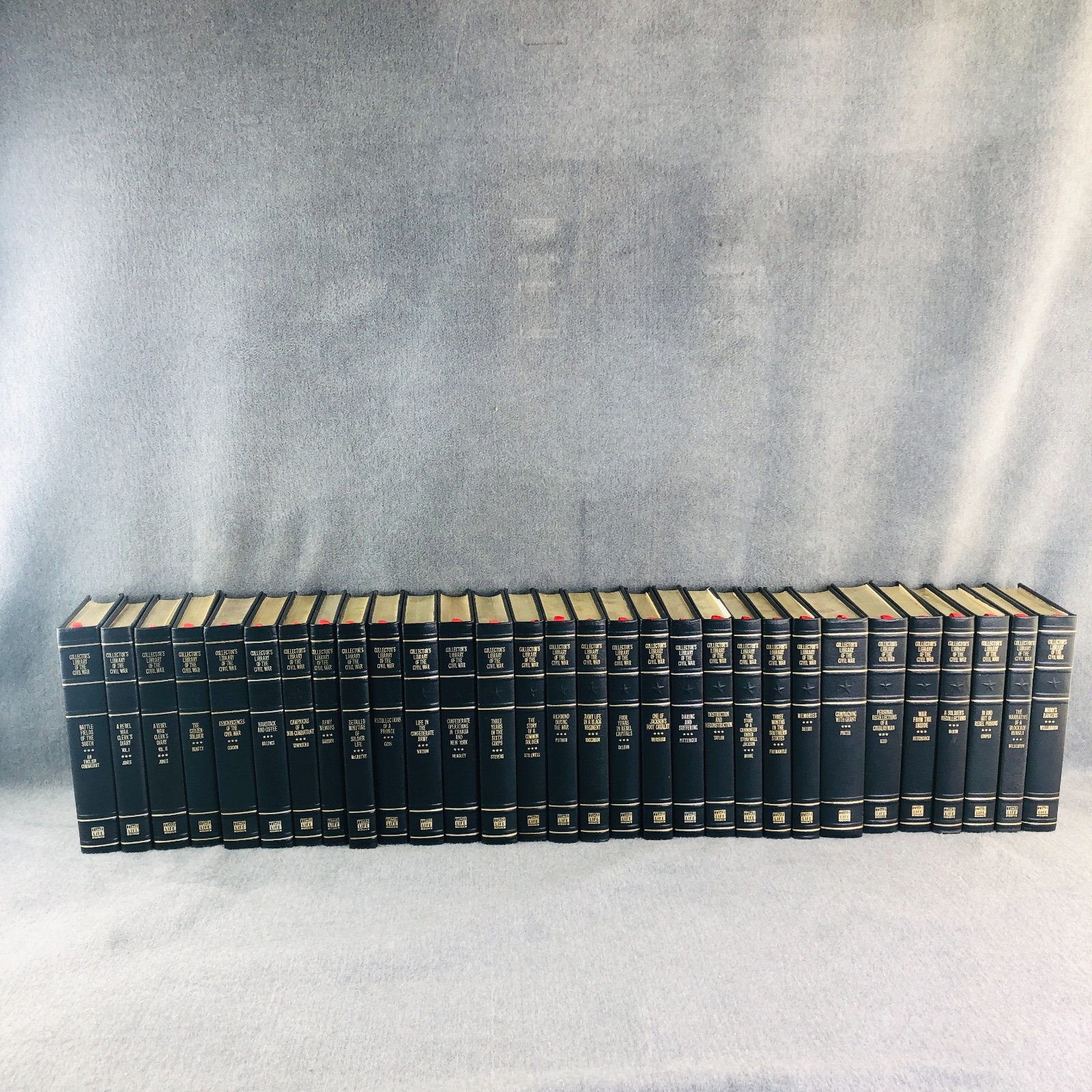 Collector’s Library of the Civil War 1983 LeatherBound Gilded Compl Set 30 Vols