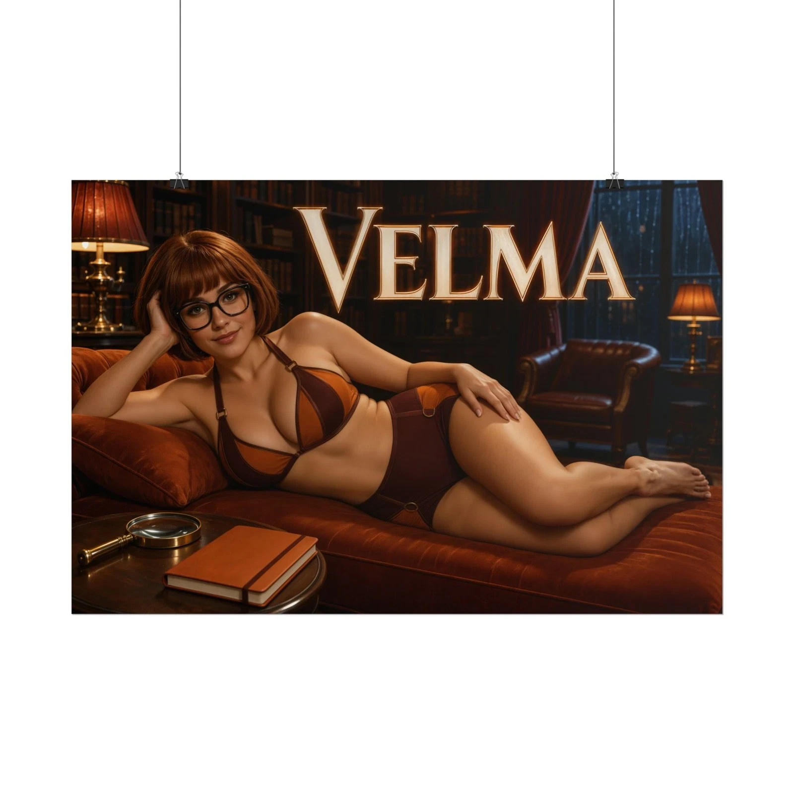 Velma Retro Girl Poster Geek Chic Wall Art Glamour Bedroom Decor Collector Gift