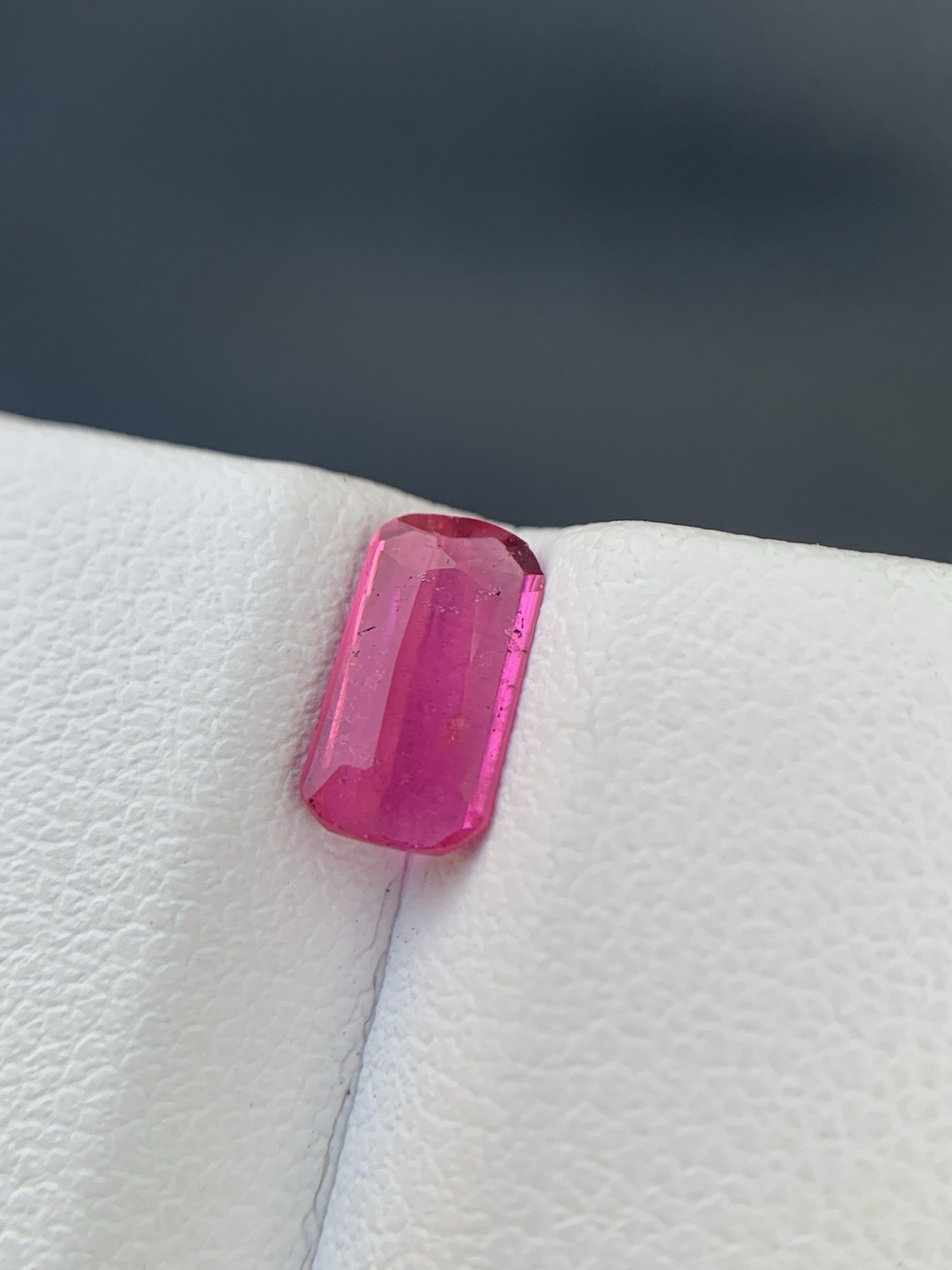 0.88 Ct Tourmaline Rubellite Gemstone From Afghanistan