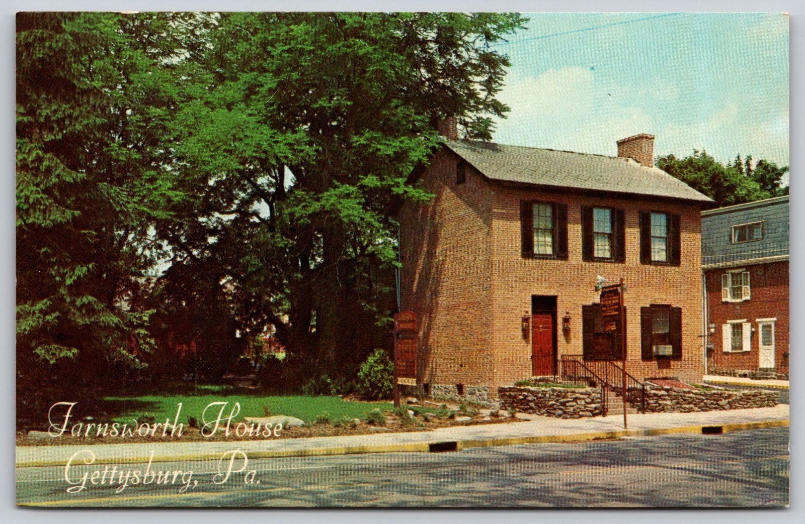 Farnsworth House Civil War Period Dining Gettysburg Pennsylvania Postcard PC071