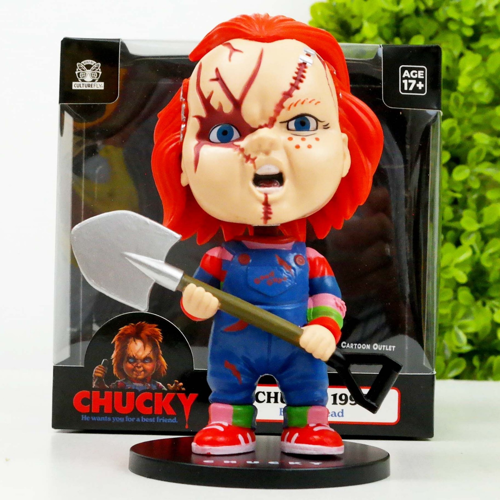 CultureFly Chucky (Bride of Chucky) 1998 Bobblehead Vinyl Figure Shovel