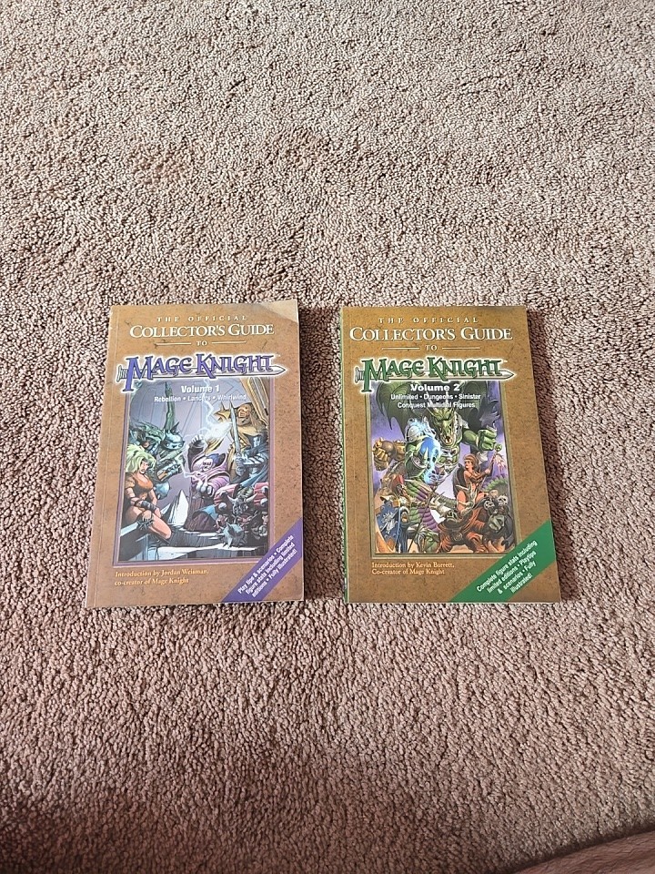 Official Collector's Guide to Mage Knight Vol 1 & 2 Books Softcover
