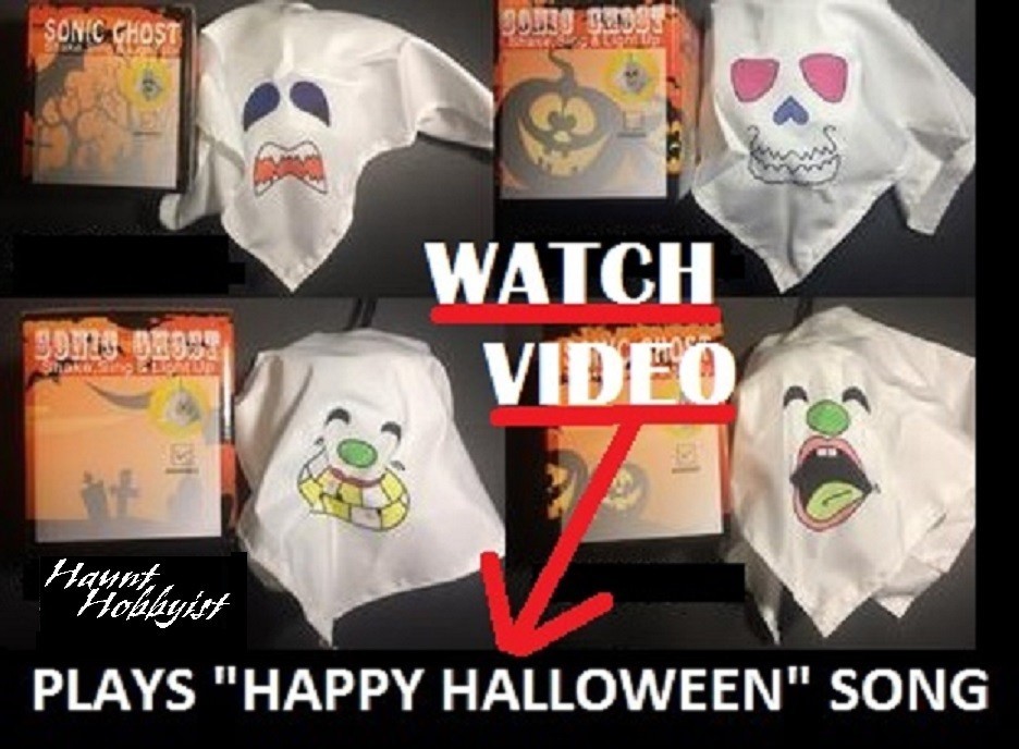 Sonic SONG Ghosts They Shake SING light up Halloween NEW sound (4 PACK)
