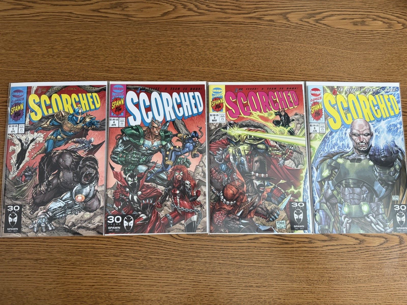 Scorched #3 4 5 6 Complete X-Men #1 Jim Lee Homage McFarlane Variant Set Image