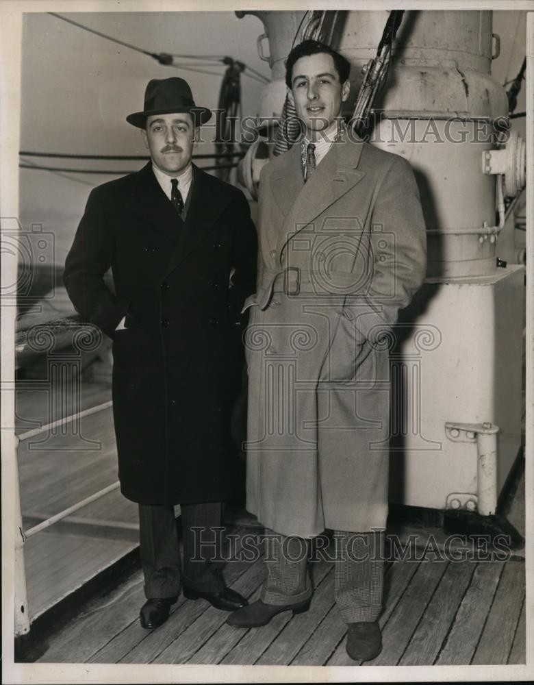 1939 Press Photo Vixcount Cowdraym & John Laikin of English polo team