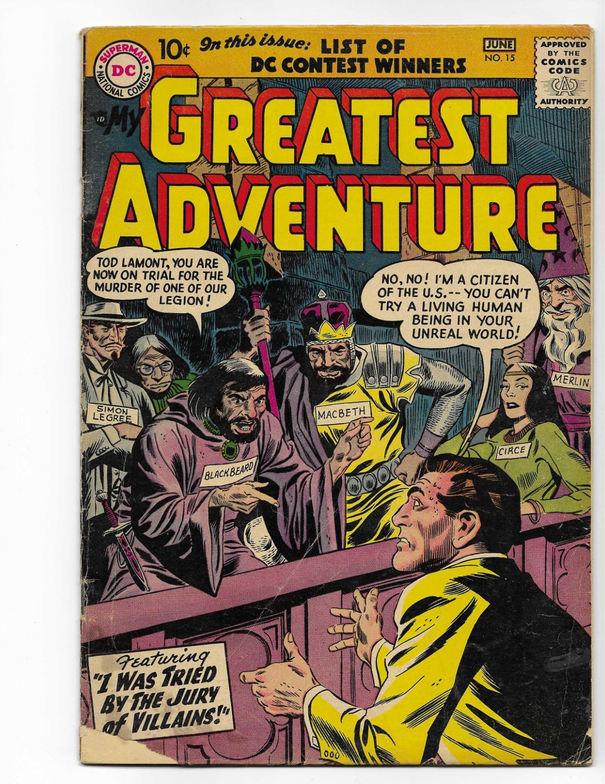 My Greatest Adventure 15 1957 DC Comics VG 4.0 Kirby Art