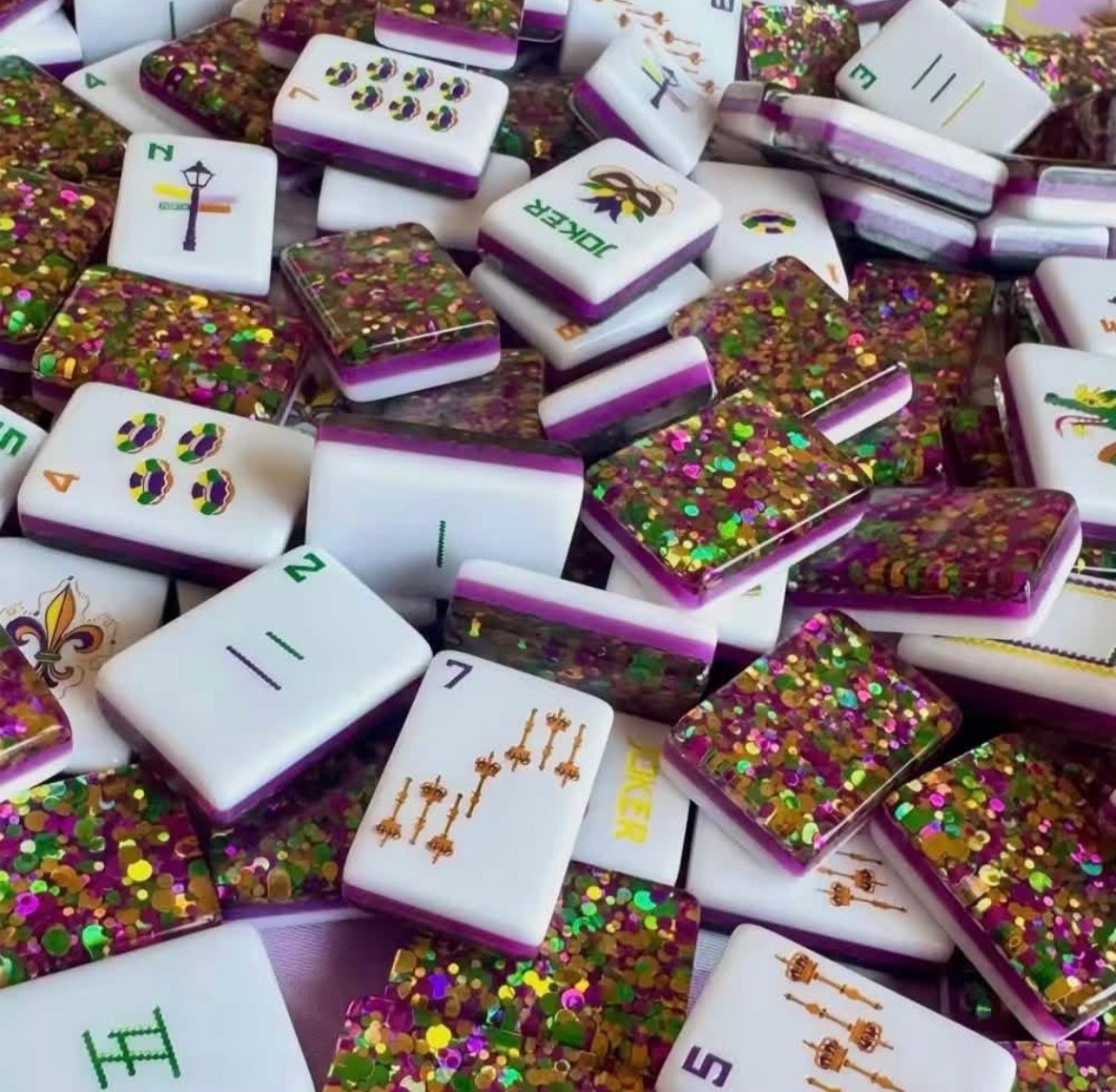 Mardi Gras Mahjong Tiles 
