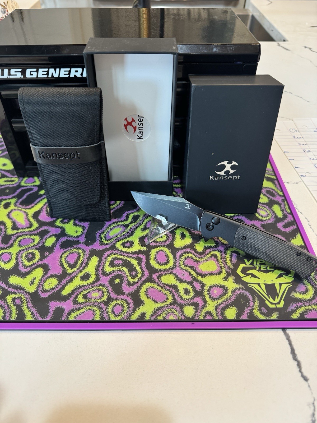 Kansept Shikari SBL Black Alum/Black Micarta (3.36