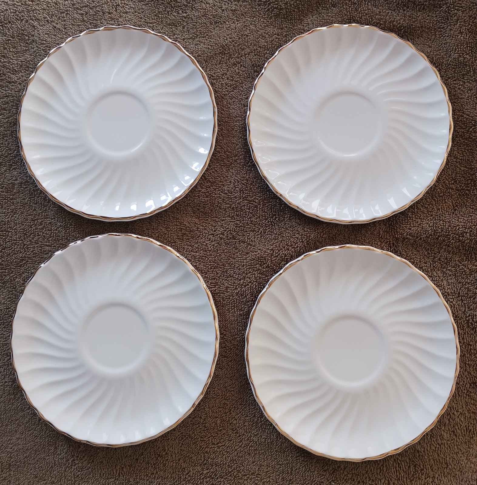 4 Vintage Dixon Art Studios Tea Coffee Cup Saucer Plates