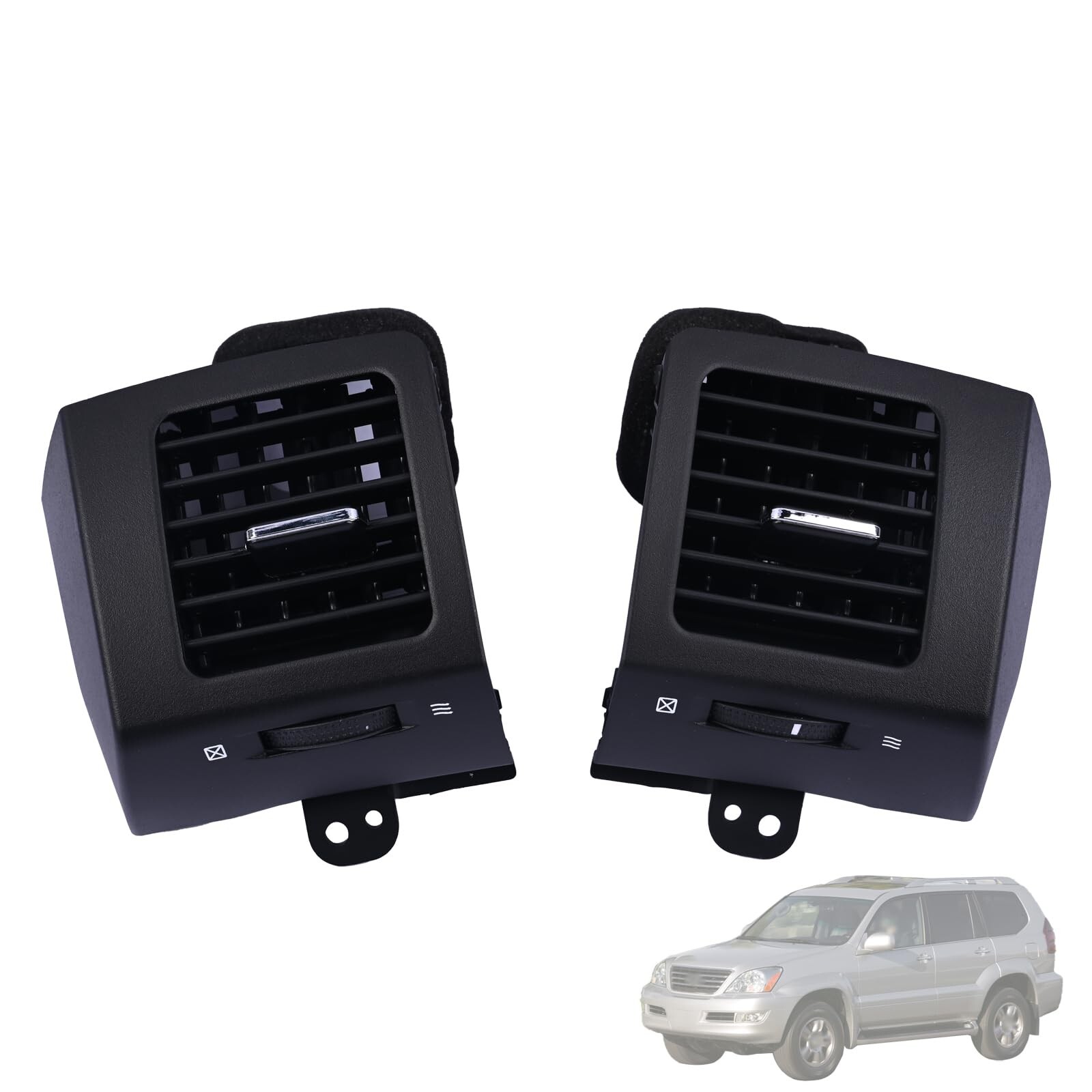 2Pcs Dashboard A/C Outlet Air Vent Panel Cover Left & Right Side Compatible w...