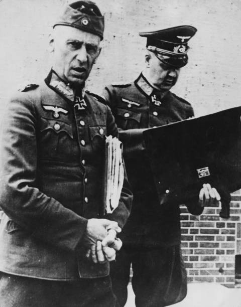 Major General Hermann Hoth of German army commands a Panzer divisi- Old Photo