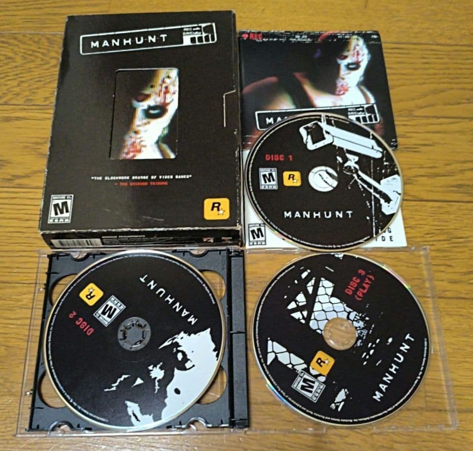 PC Game North American Manhunt Manhunt CD-ROM #aa3648