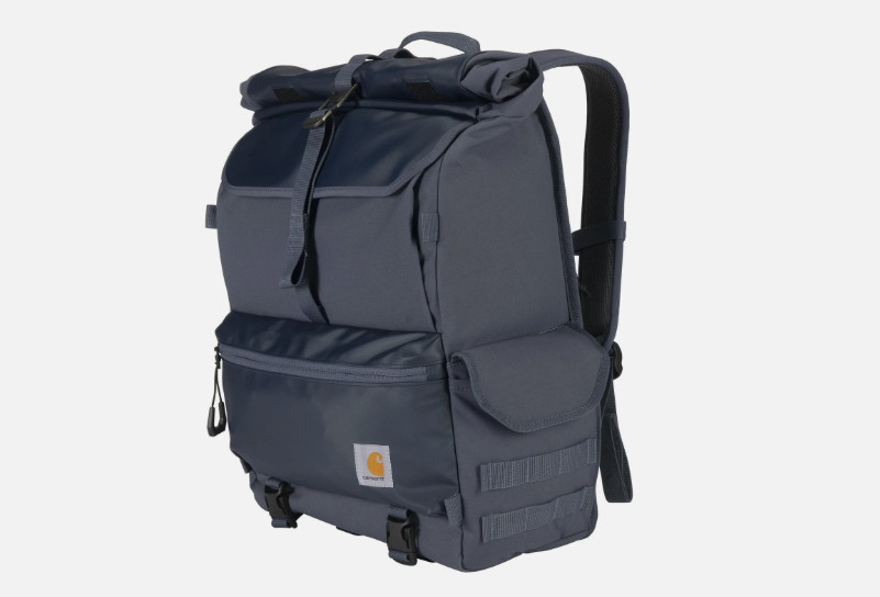 Carhartt 40L Nylon Roll Top Backpack, Heavy-Duty Water-Resistant Material