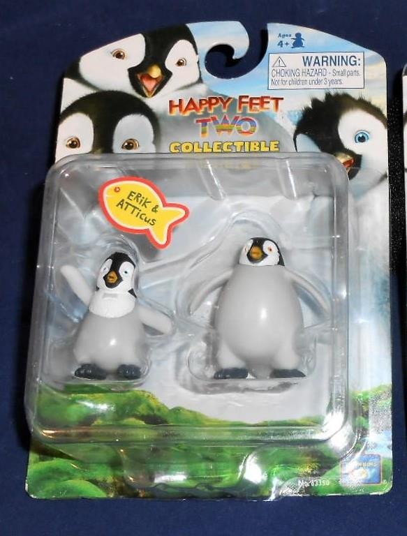 NOS New Unopened Licensed 2011 Happy Feet Two Erik & Atticus Figurines S96