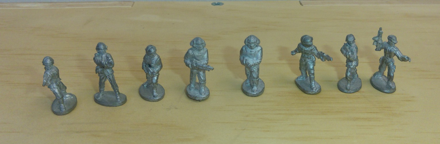 Vintage Star Wars Metal Miniatures Rebel Lot 8 West End Games Lucasfilm 1987