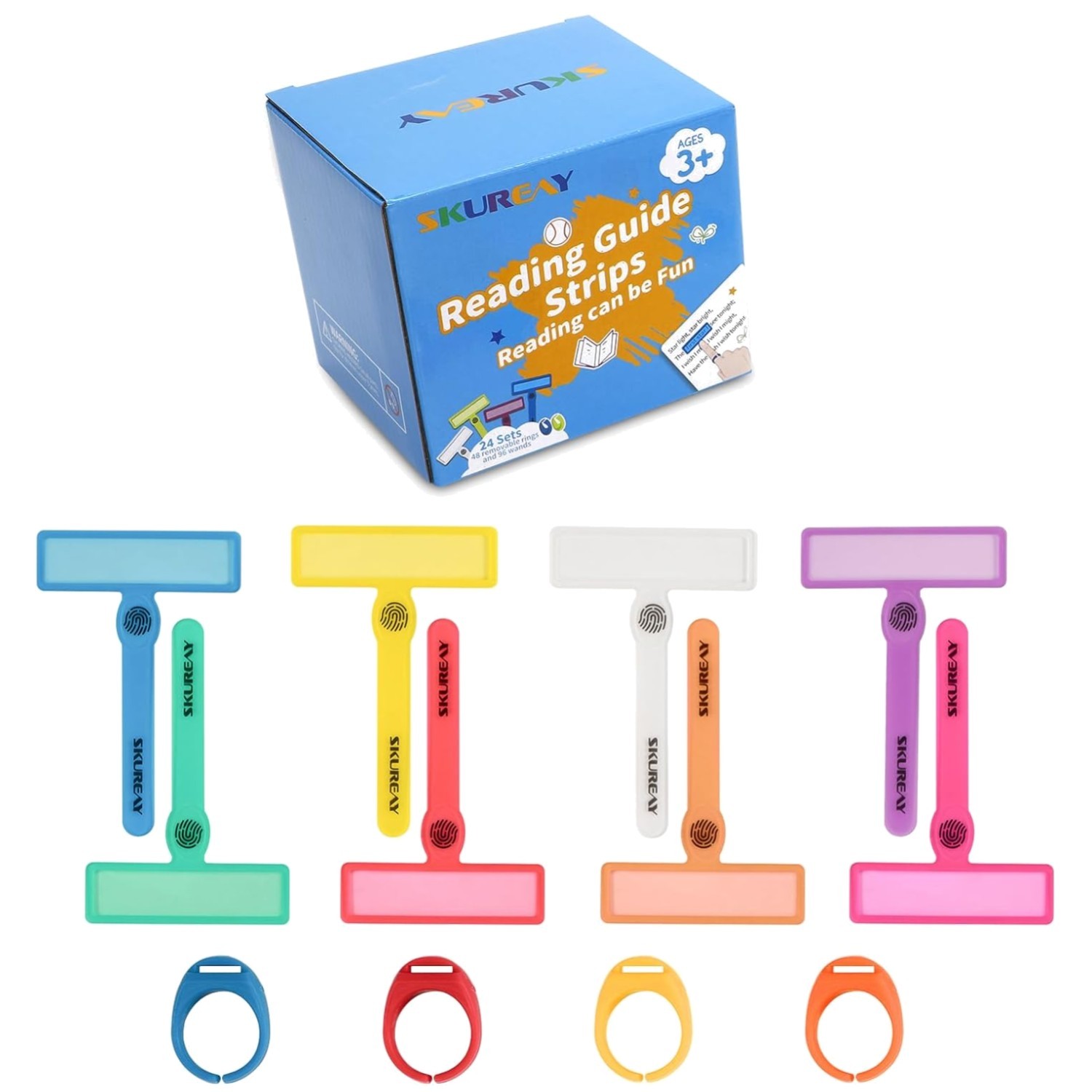 Colorful Text Overlays - Reading Tools for Early Readers