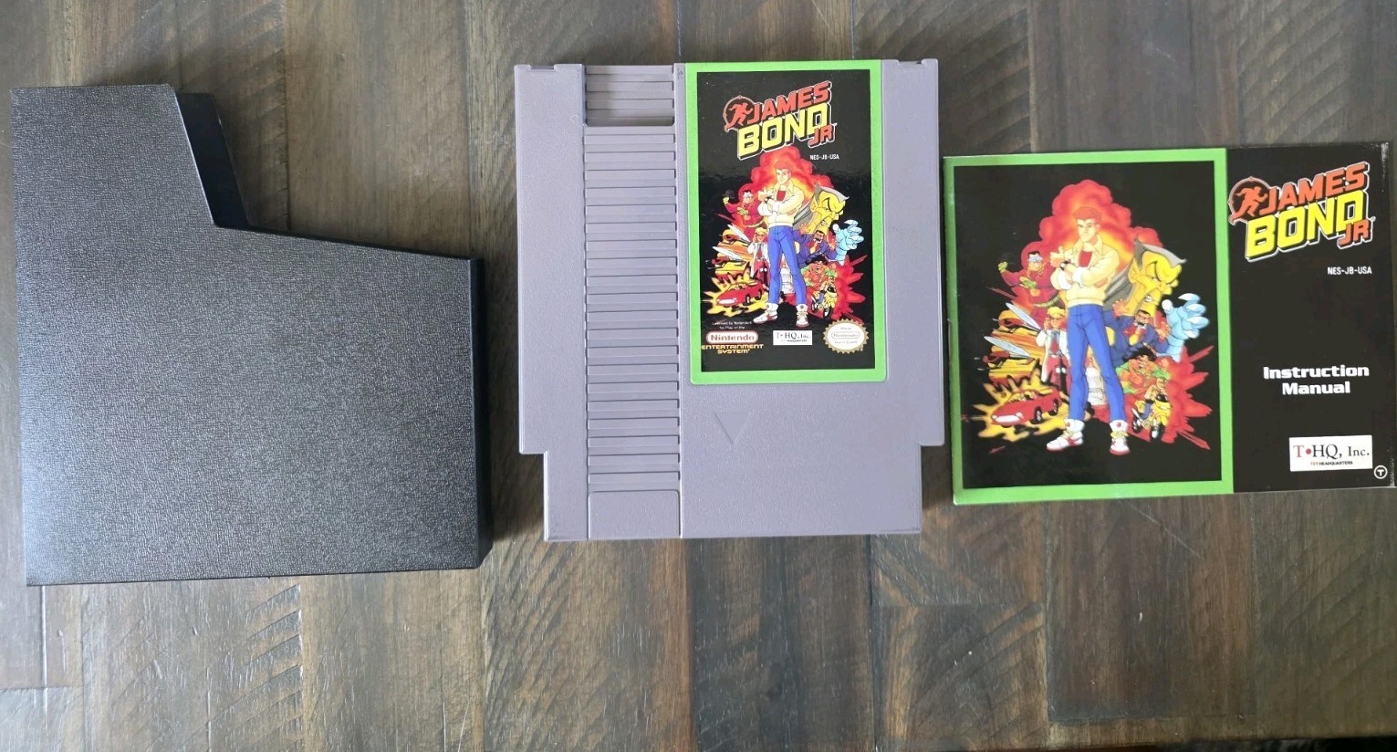 James Bond Jr.  - Nintendo NES Game Cartridge - Rare - Tested - 