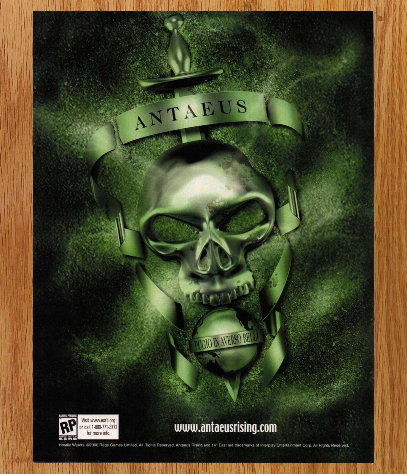 Hostile Waters Antaeus Rising - Video Game Print Ad / Poster Promo Art 2001