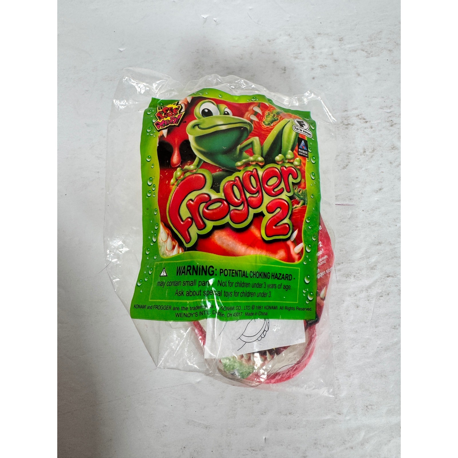 Wendy's Kids Meal Toy Frogger 2 Konami Hasbro Interactive 2001 Sealed New