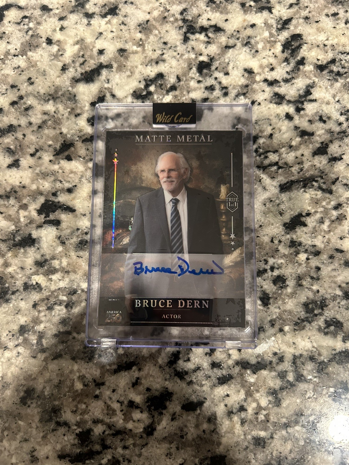 Bruce Dern True 1/1 AUTO 2026 Wild Card Matte Metal America 250 National Exclus.