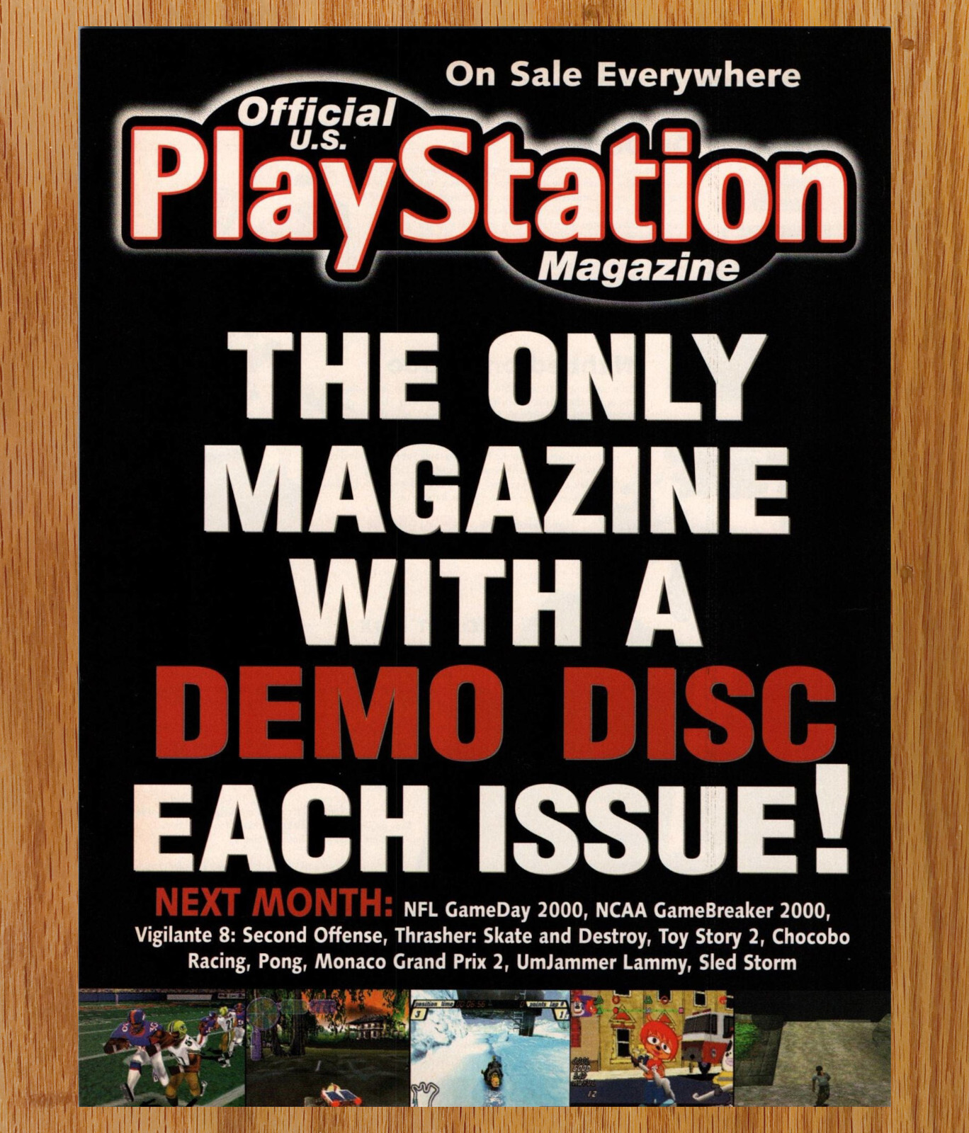 Playstation Magazine Demo Disc Ads  - Video Game Print Ad Poster Promo Art 1999