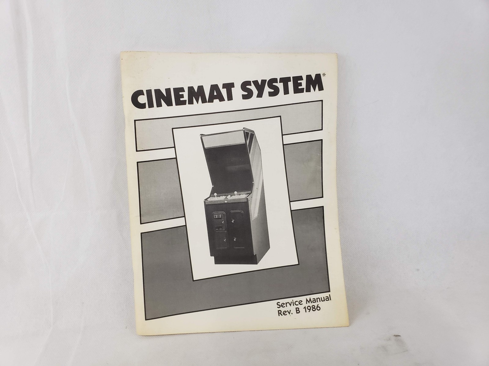 1986 Cinematronics Cinemat System Arcade Operation, Service, Instruction Manual