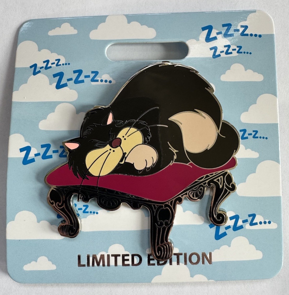 WDI Lucifer Cat Cat Nap Pin Jumbo 2019 Disney D23 Expo LE 300