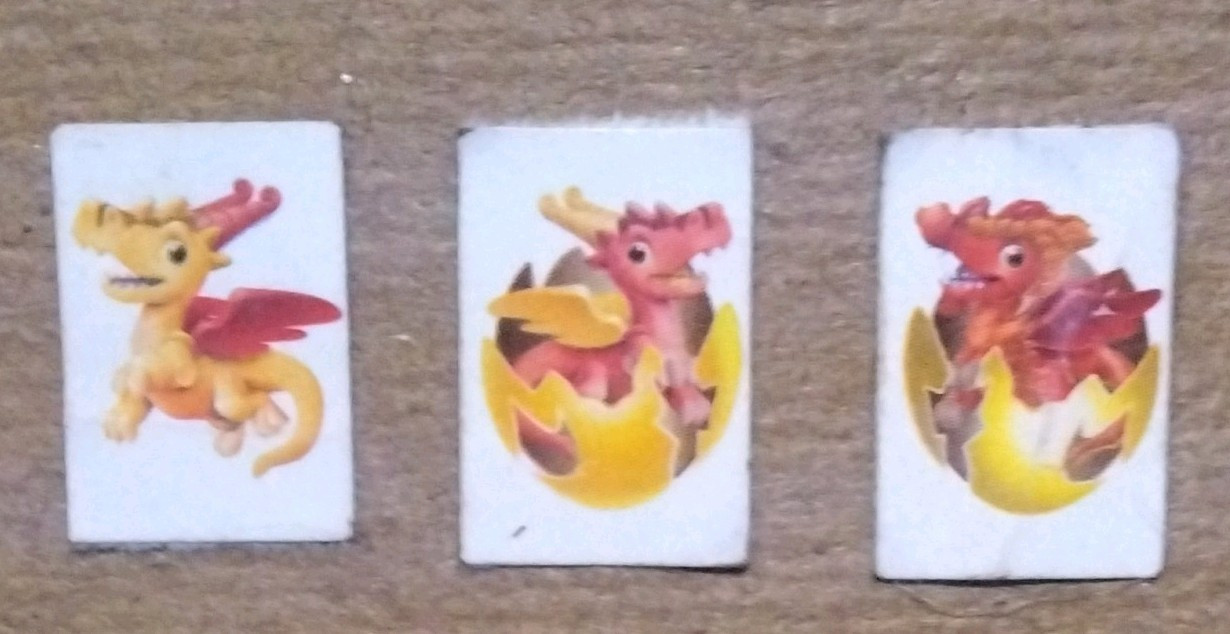 3pc Dragon Mania Legends Sticker S Mini Image/Tile Set