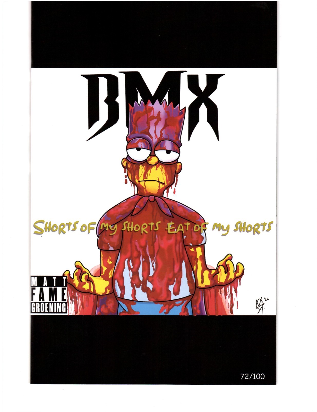 Fame: Matt Groening Bart Simpson DMX Flesh of My Flesh, Blood of My Blood Homage