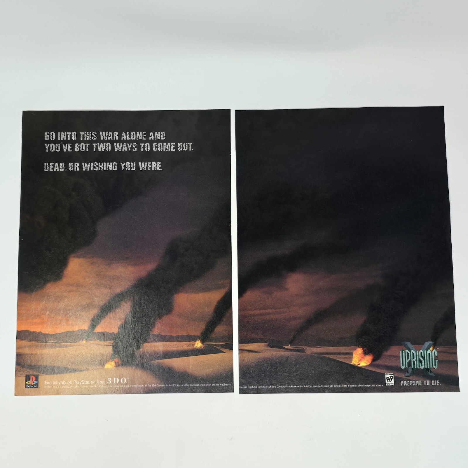 Uprising X Sony PlayStation PS1 3DO This War Print Ad/Poster Promo Art