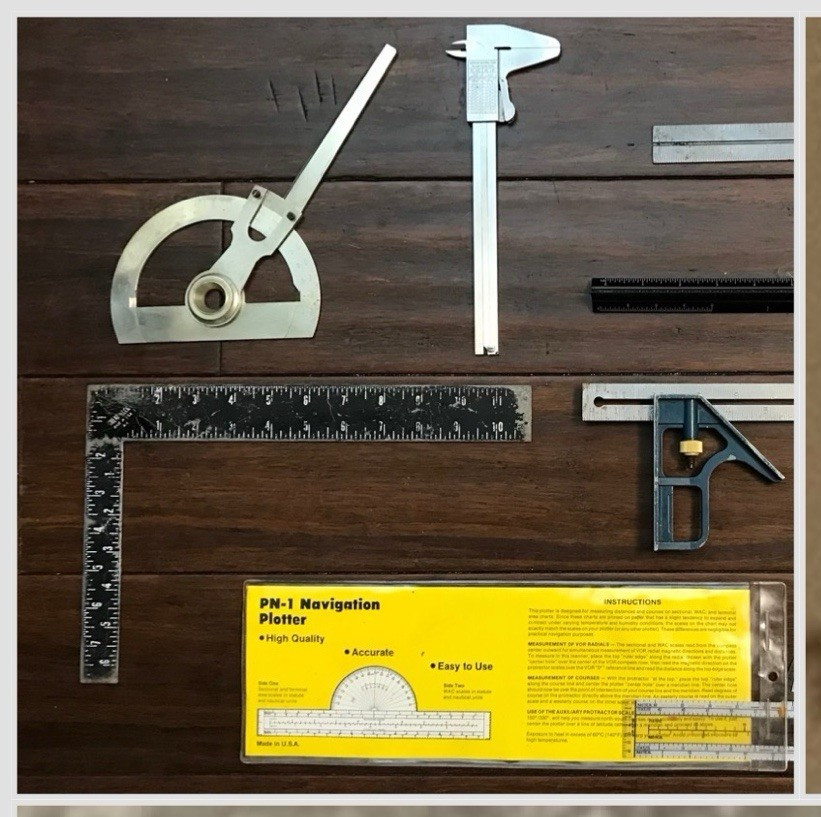 Keuffel & Esser Drafting Tools Lot - Caliper, Protractors, Rulers, PS-1