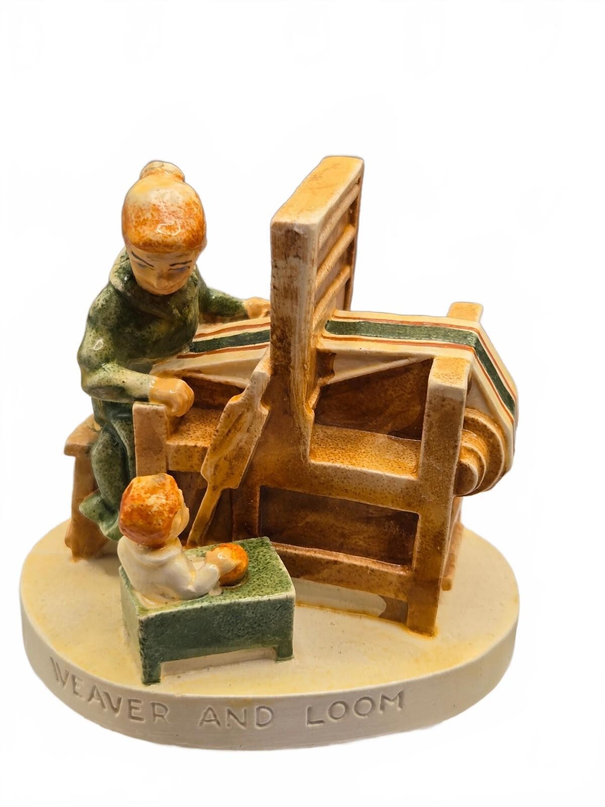 Sebastian Miniatures Weaver and Loom figurine with box