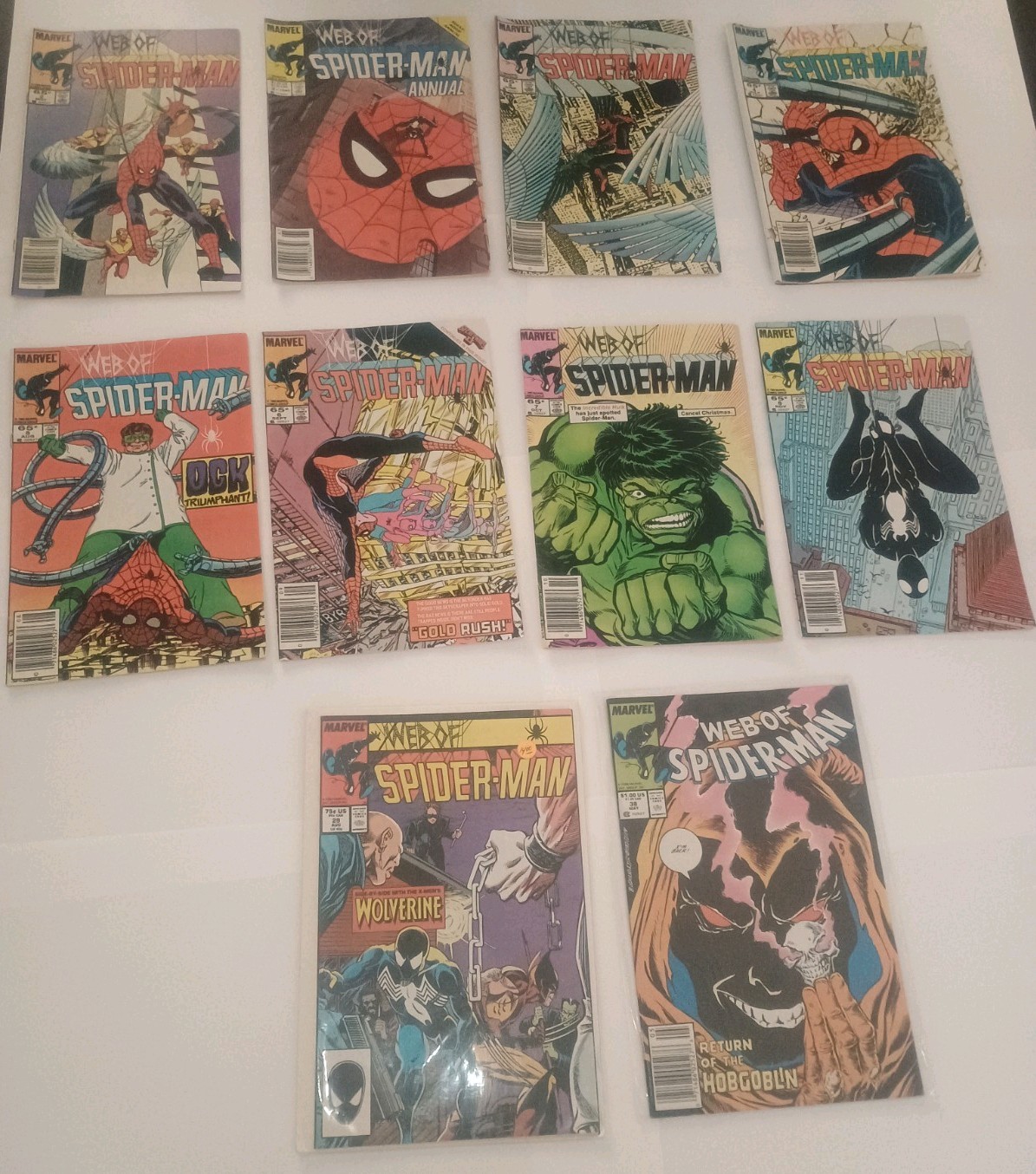 Web of Spider-Man lot of 10