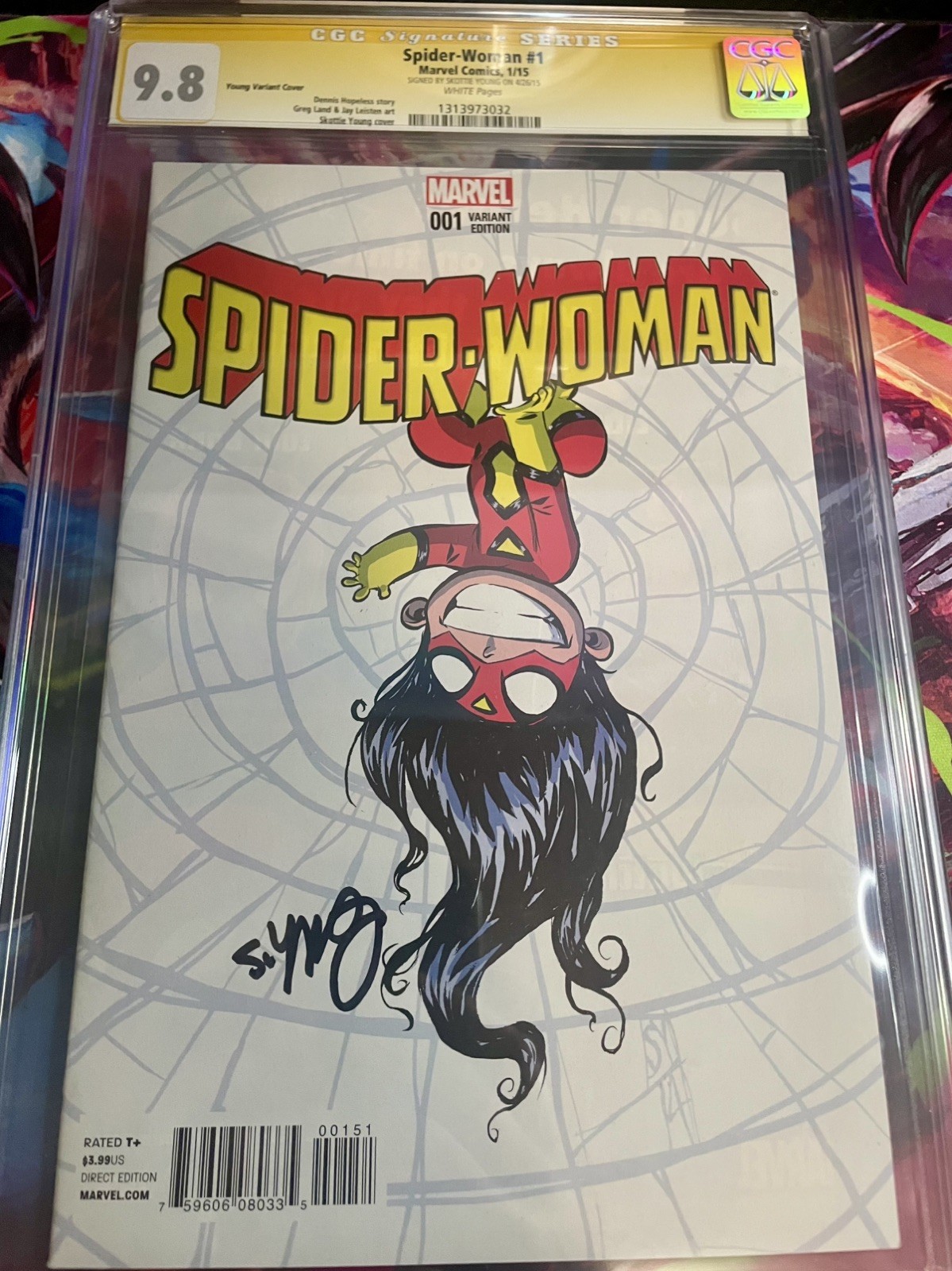 Spider-Woman #1 Skottie Young Variant CGC 9.8 Signed By Scottie Young