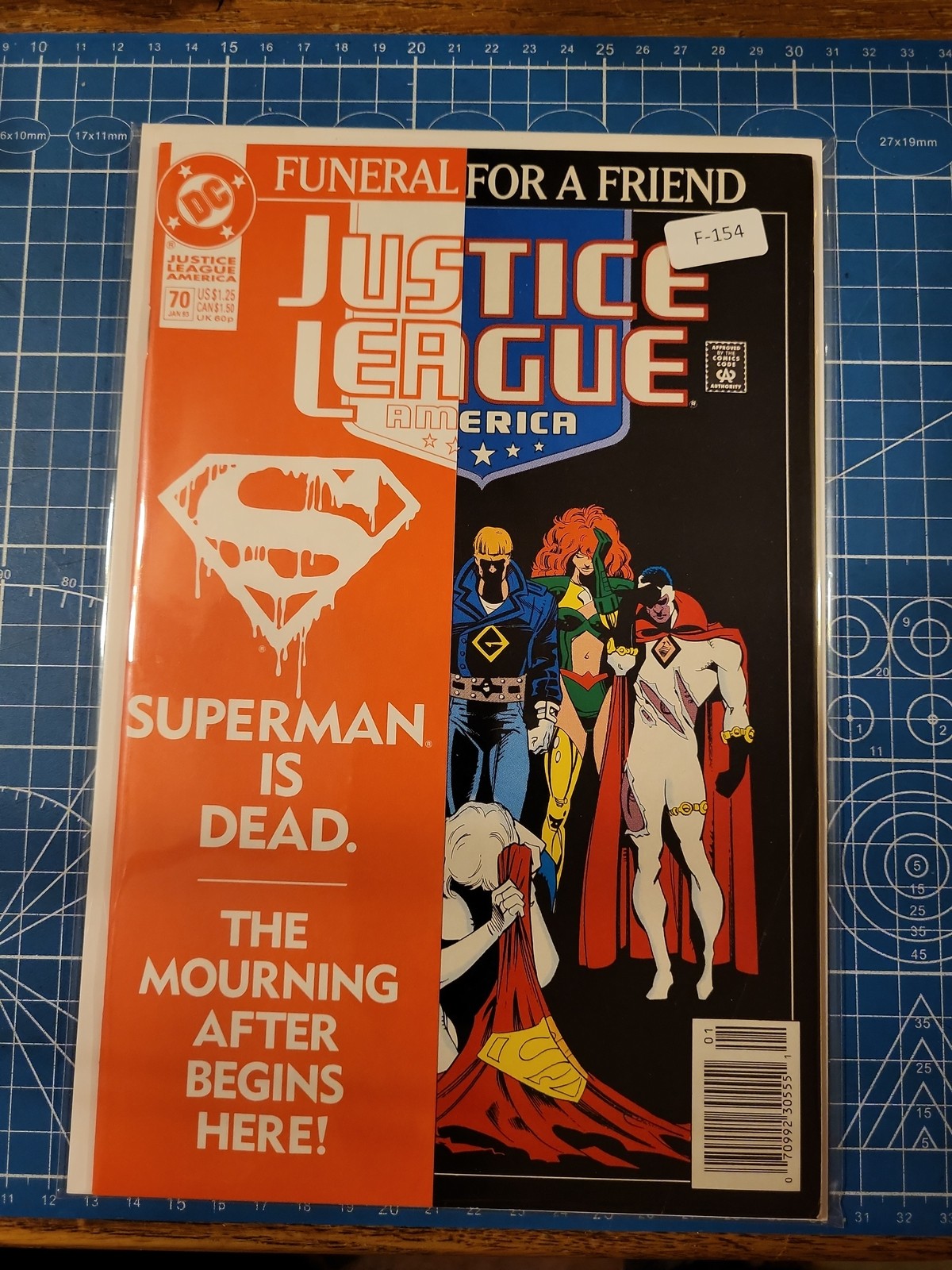 JUSTICE LEAGUE AMERICA #70 8.0+ DC COMIC BOOK F-154