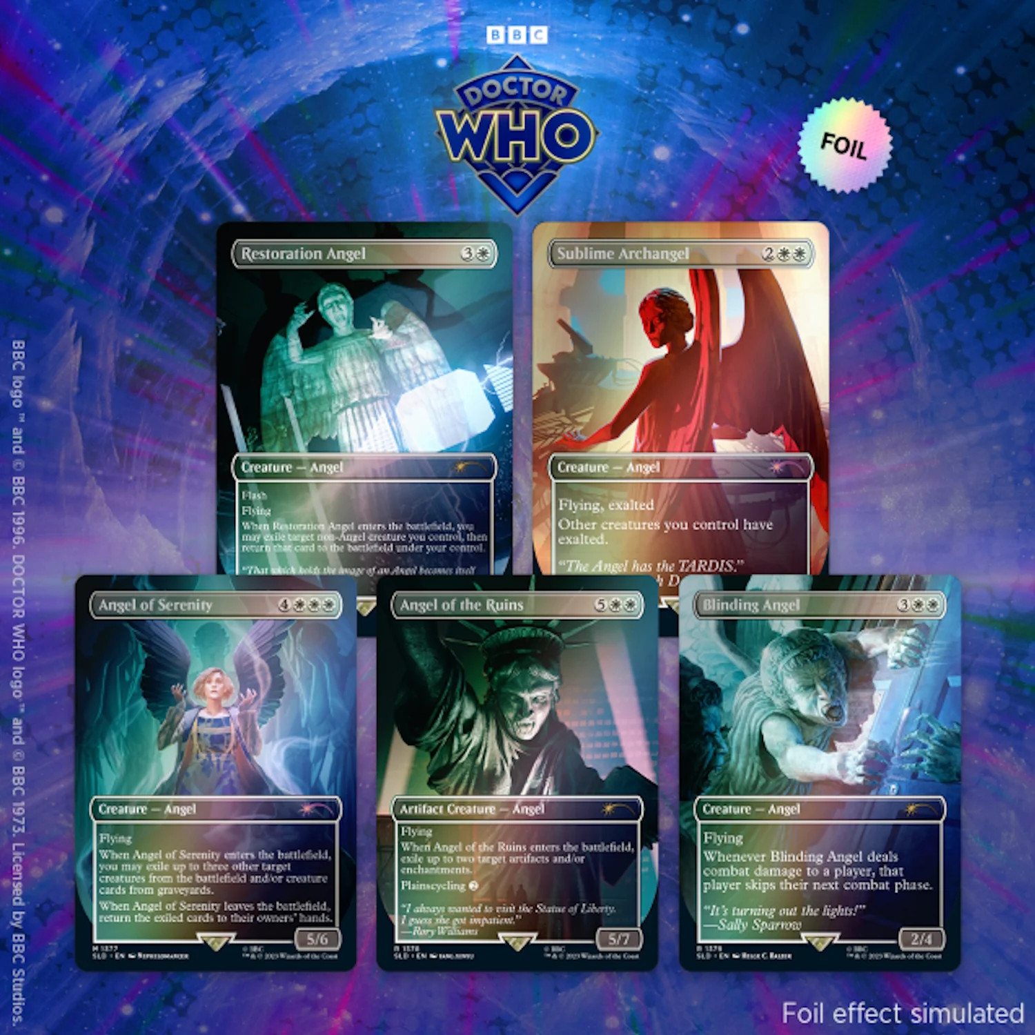 Magic: The Gathering TCG: Secret Lair Doctor Who - The Weeping Angels - Foil