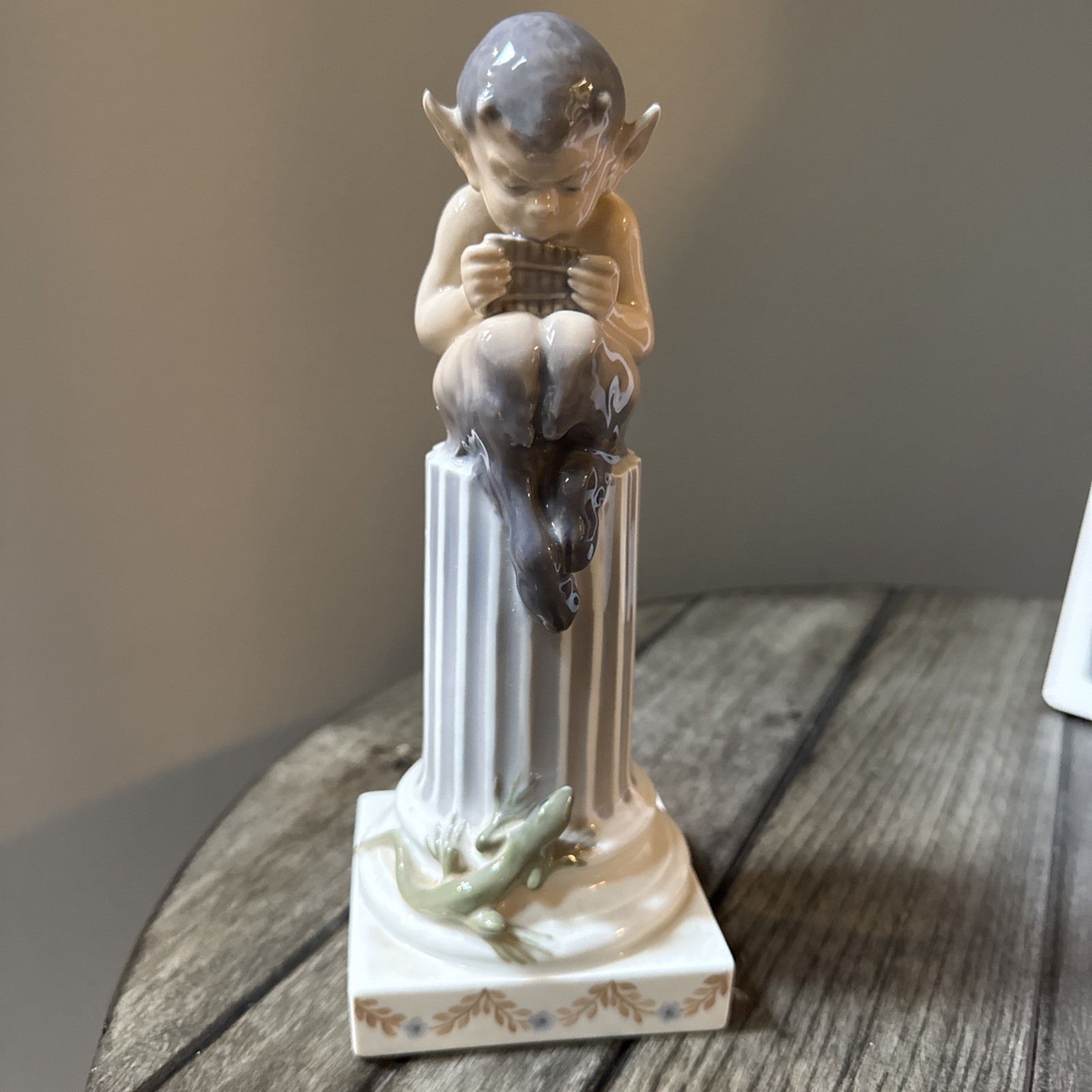Vintage Royal Copenhagen Faun on Column porcelain figure # 433