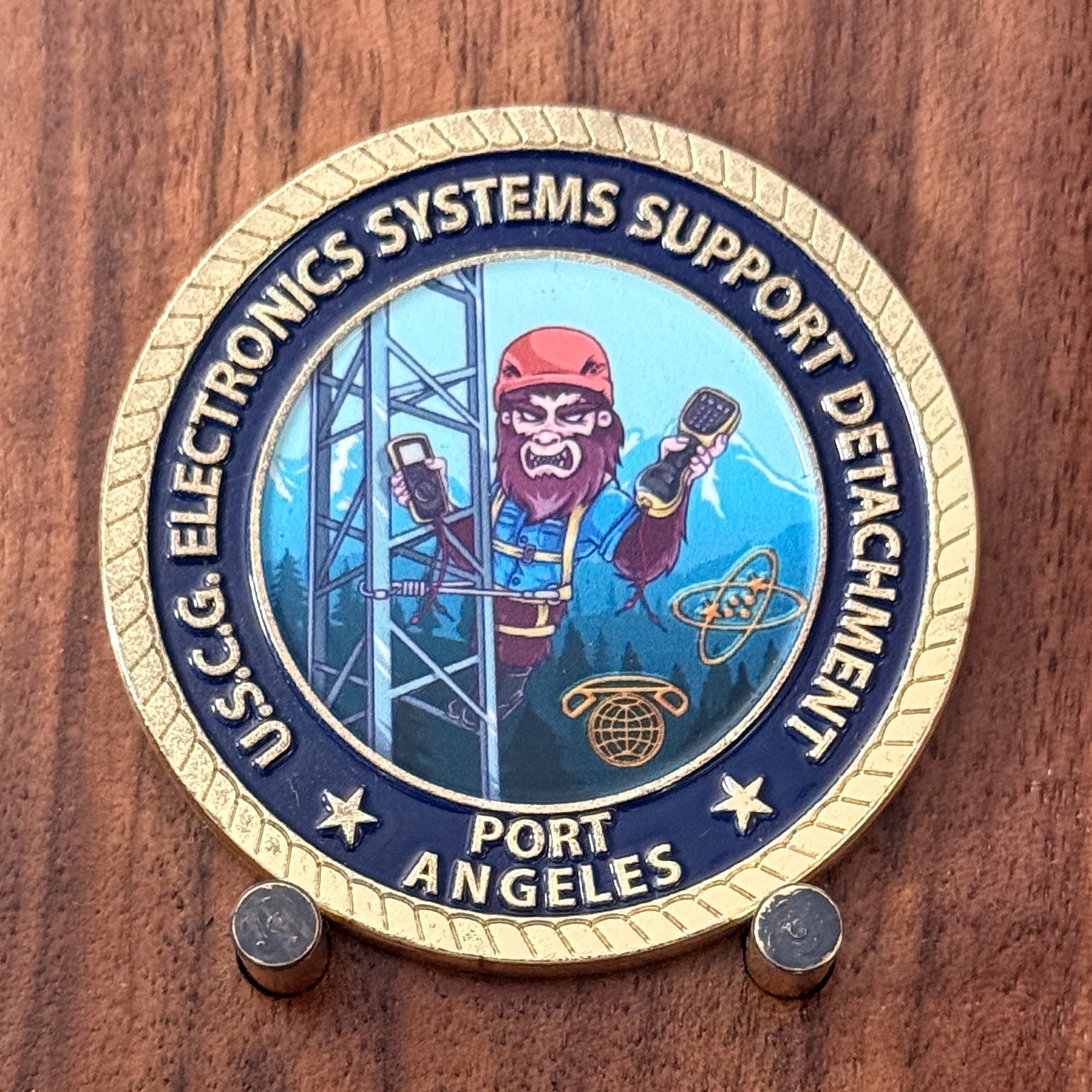 USCG Port Angeles Electronics Systems Support Detachment Challenge Coin  M#13