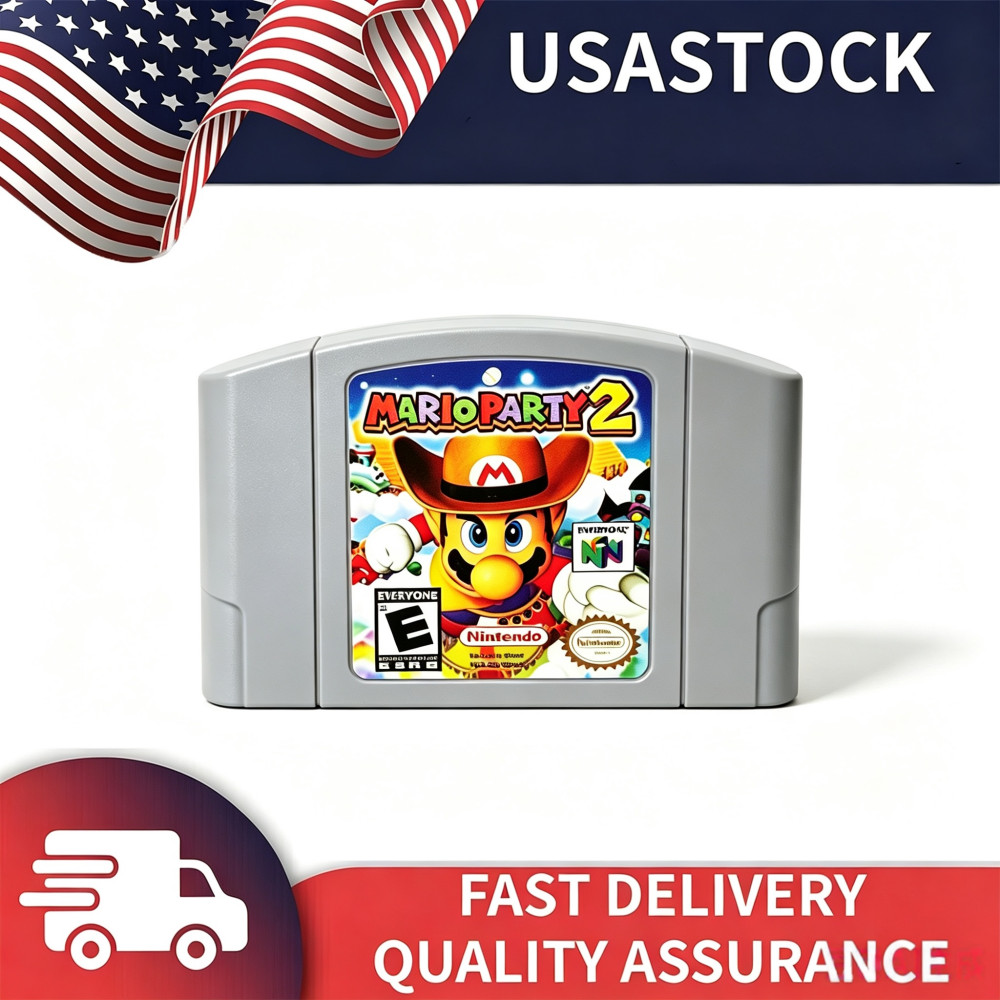Mario Party 2 Games Cartridge For Nintendo 64 Console US Version Fast Shipping