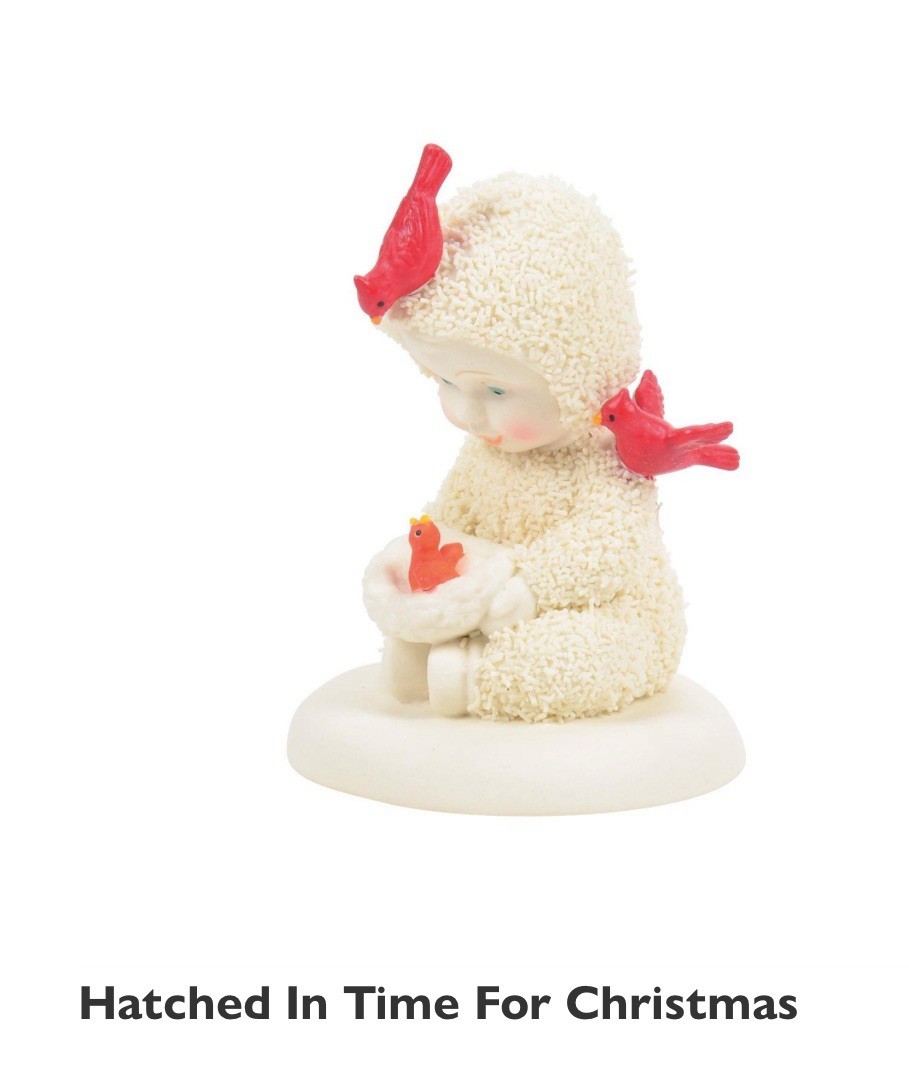 Snowbabies Hatched In Time For Christmas Figurine  Cardinals 8”H Bisque NIB 2026