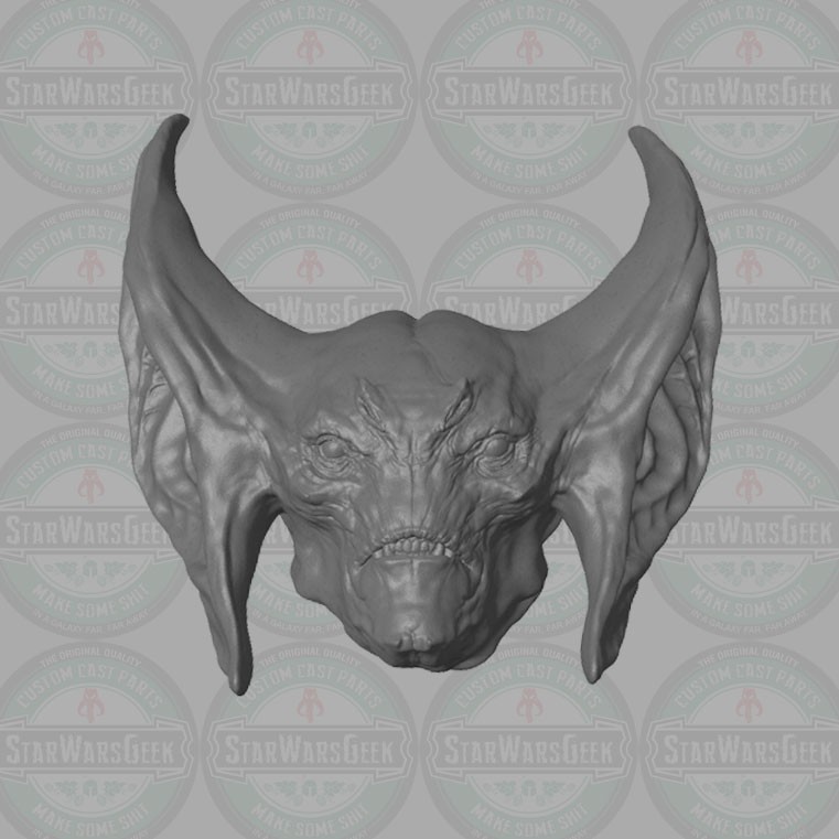 Mutant Vampire v1 male custom head for 1:18 1:10 1:12 1:6 fantasy action figures