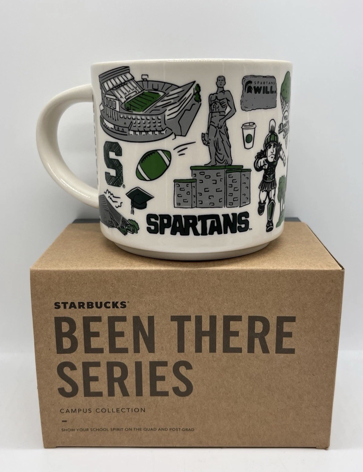 NIB Michigan State Spartans Starbucks Been There Campus Collection Mug