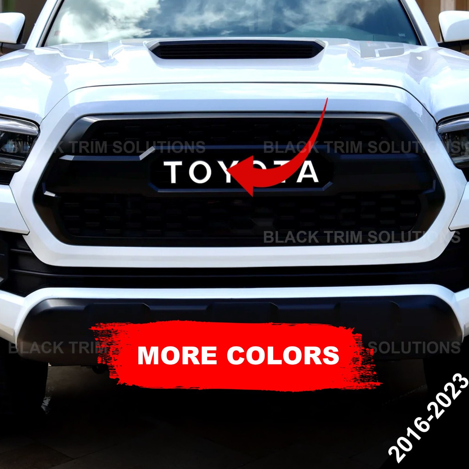 Colors Overlay DECAL Letter for Front Grille TRD PRO For 2016-2023 Toyota Tacoma