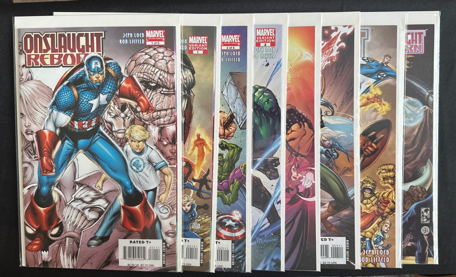Onslaught Reborn #1-5 w/ Variants Full Mini-Series 8 Book Lot