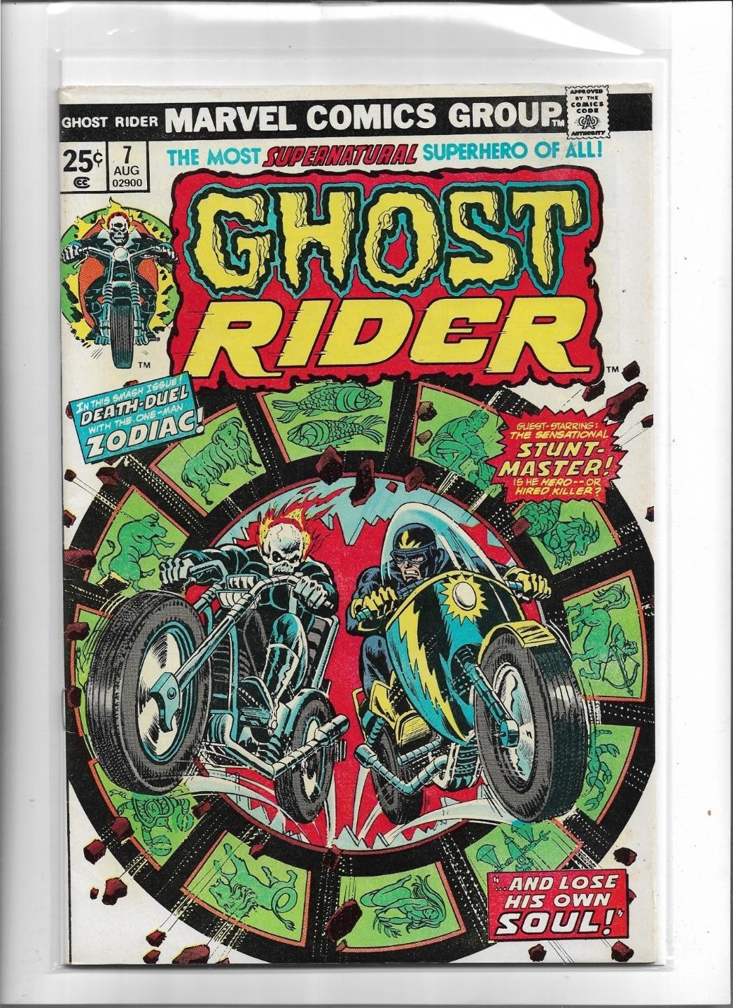 GHOST RIDER #7 1974 VERY FINE-NEAR MINT 9.0 1146 STUNT-MASTER