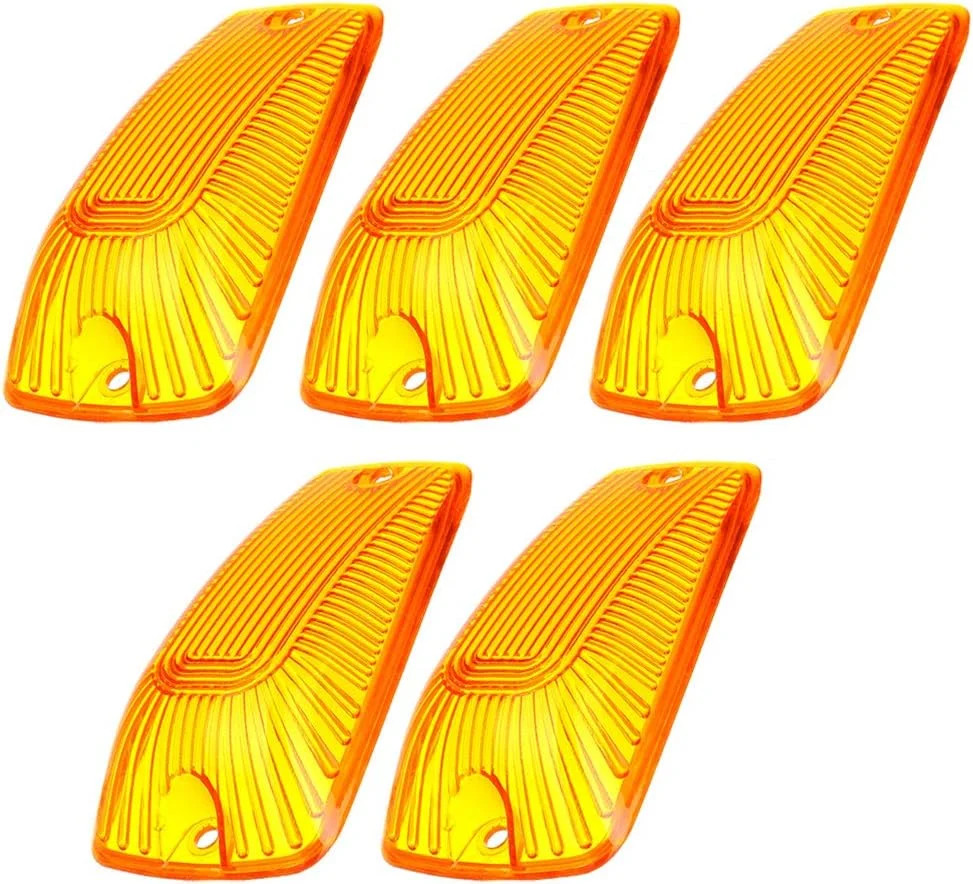 5 Piece Amber LED Cab Marker Roof Lights For 1988-2002 Chevy/GMC Pickup Trucks