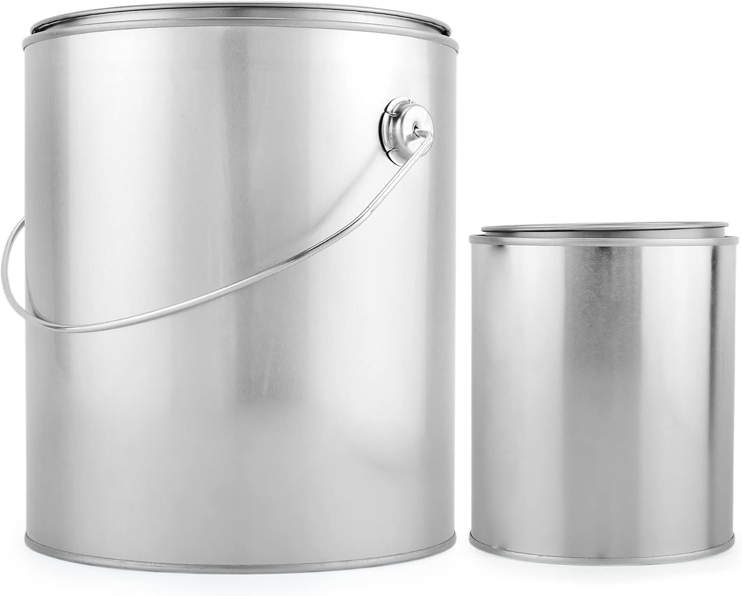 Cornucopia Brands 1 Gallon Empty Paint Can + 1 Quart Empty Paint Can (Combo -...
