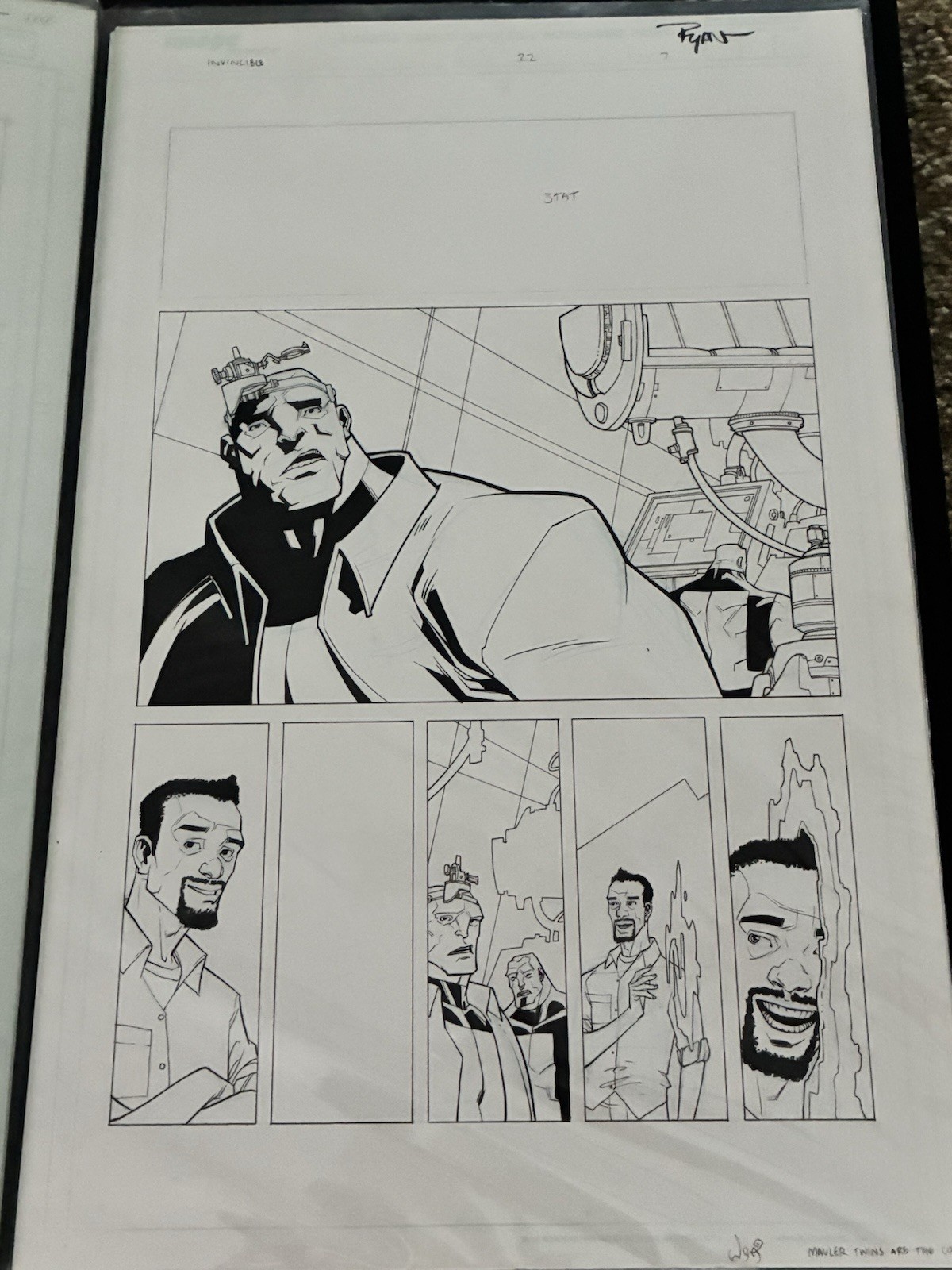 Invincible 22 Page 7 Original Comic Book Art Ryan Ottley Angstrom Levy Mauler