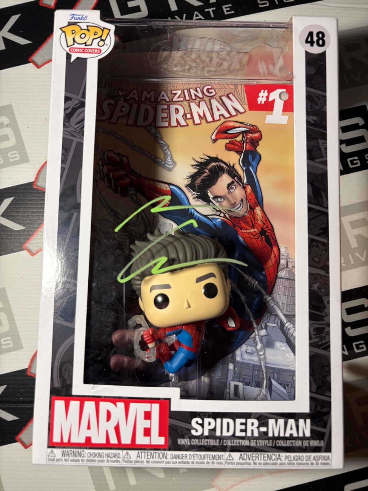 Andrew Garfield Signed The Amazing Spider-man Funko Pop Autograph ACOA - Marvel