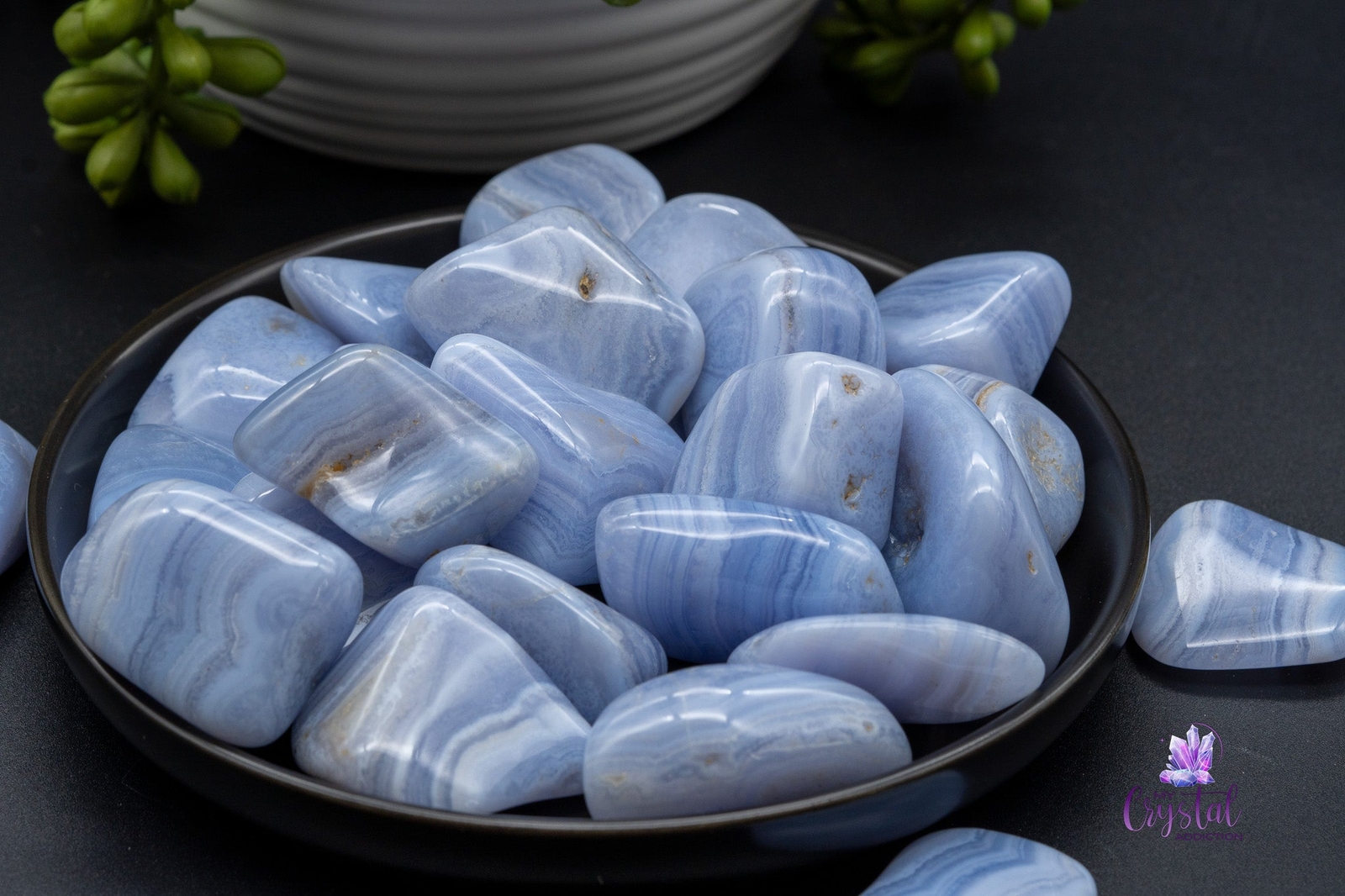 Banded Blue Lace Agate Tumble